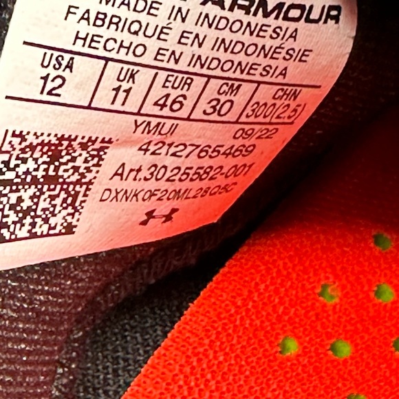 Under Armour Harper 7 Elite Low ST HOVR Baseball Cleats Sz 12 Black 3025582-001 - Picture 6 of 7